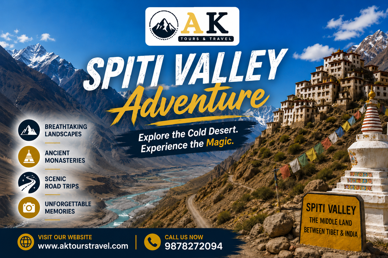 Journey Through the Cold Desert with an Unforgettable Spiti Valley Adventure
